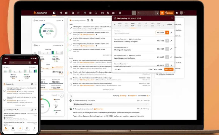 Amberlo time tracking for billable hours