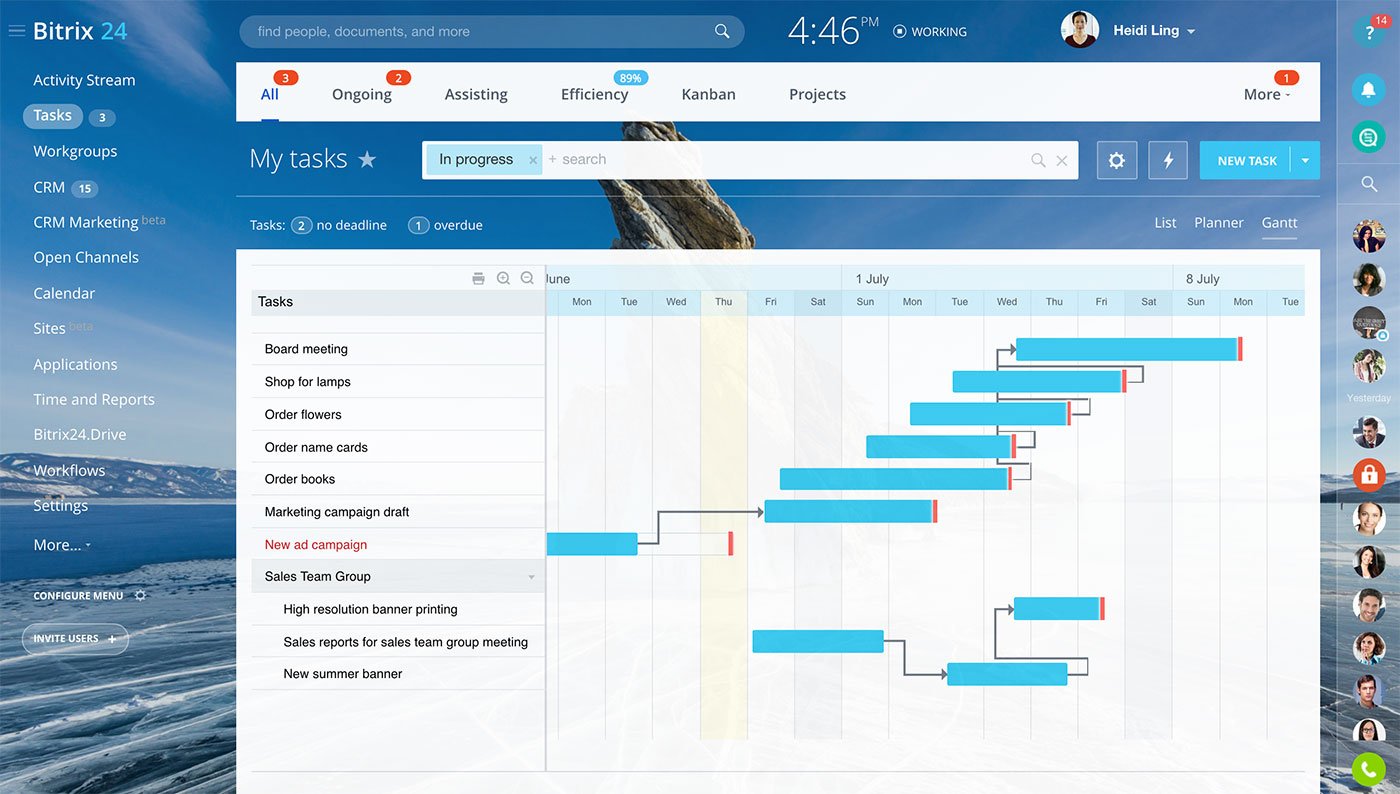 Bitrix24 tracking project and billable hours