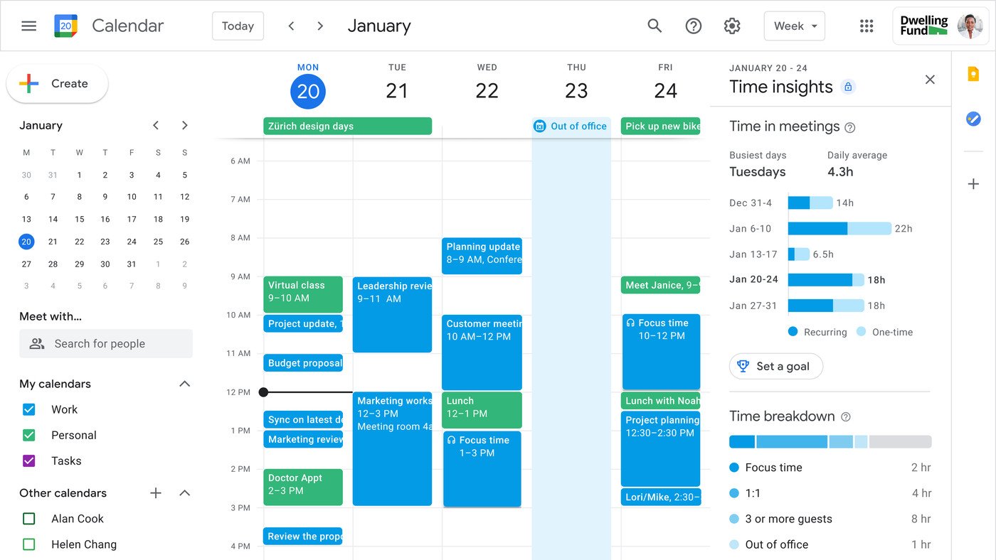 Google calendar time blocking apps