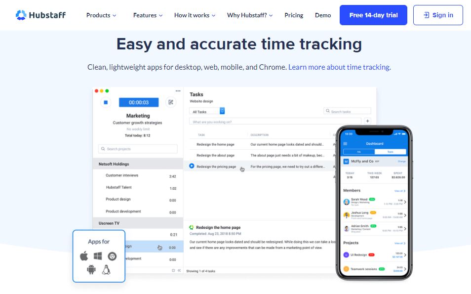 Hubstaff Tracking Billable Hours