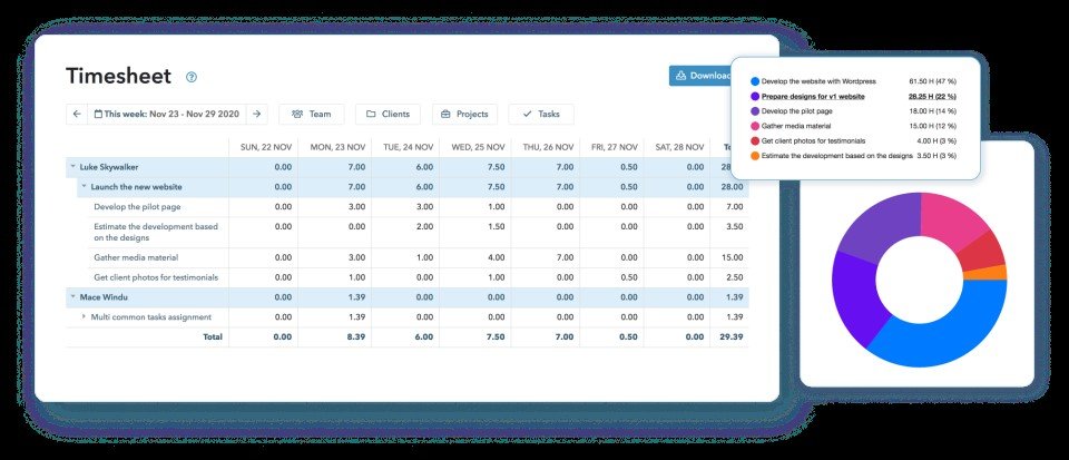 myhours timesheet reporting software 