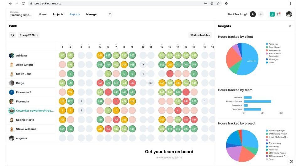 tracking time timesheet reporting software 