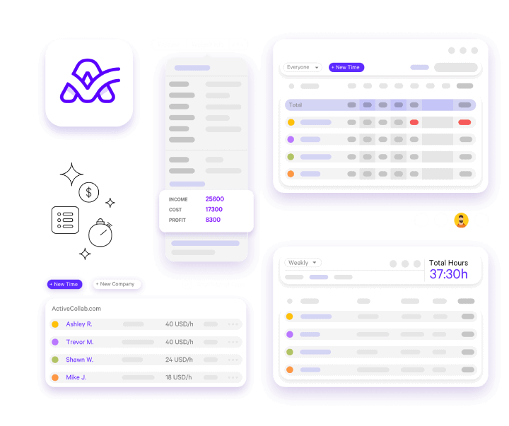 ActiveCollab time tracking for creative industry