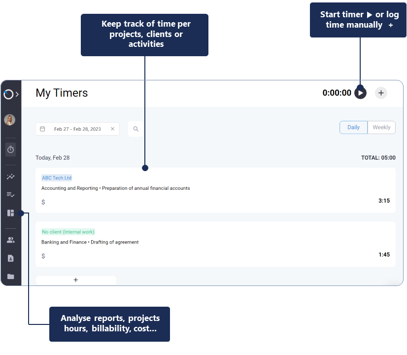 time tracking app architects