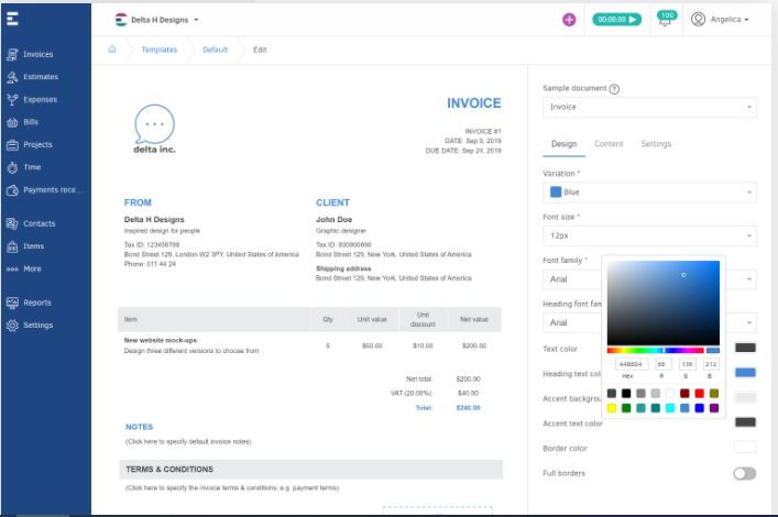 Elorus time and cost tracking