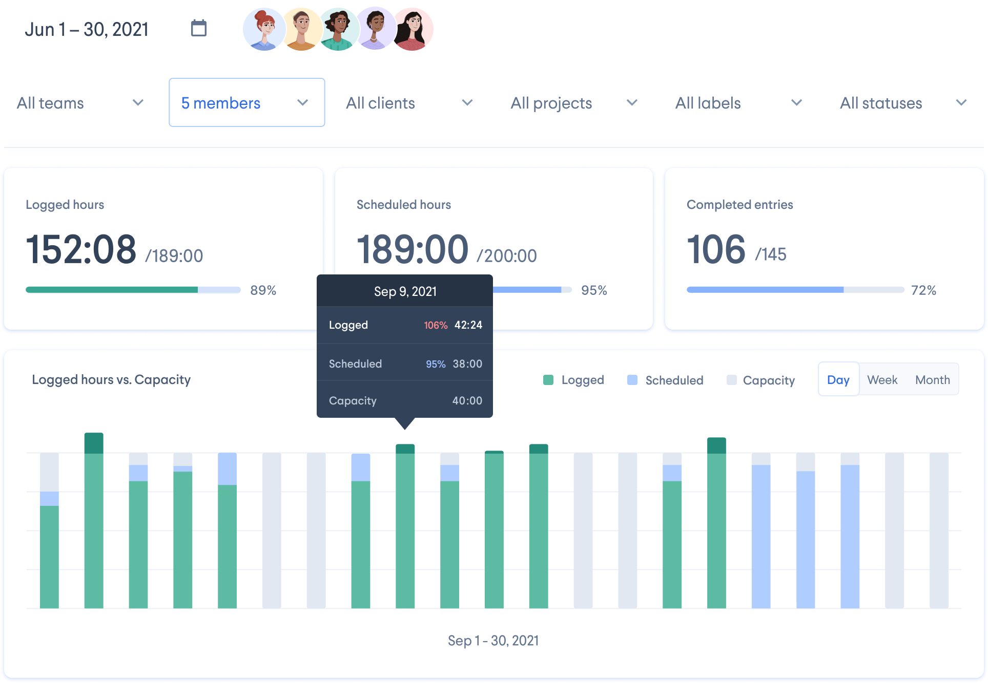 houstack time tracking