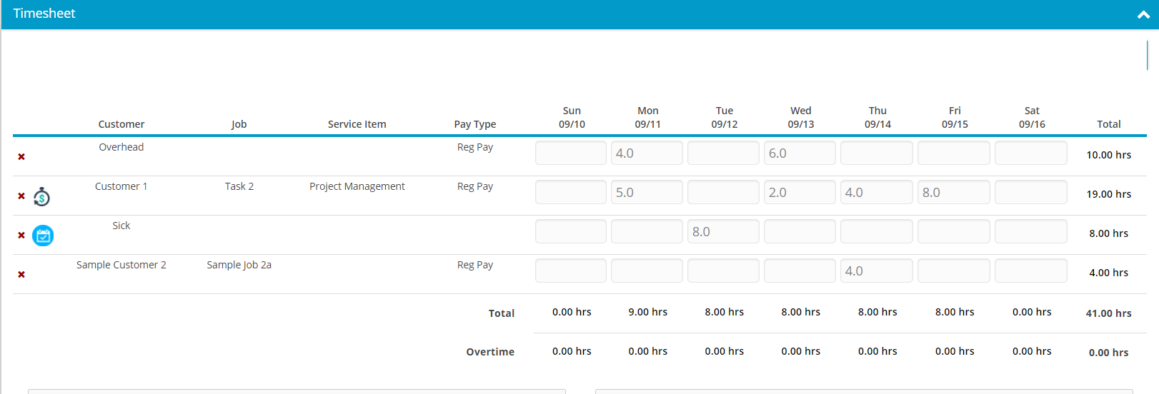 Hour Timesheet