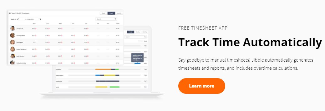 Jibble time and cost tracking