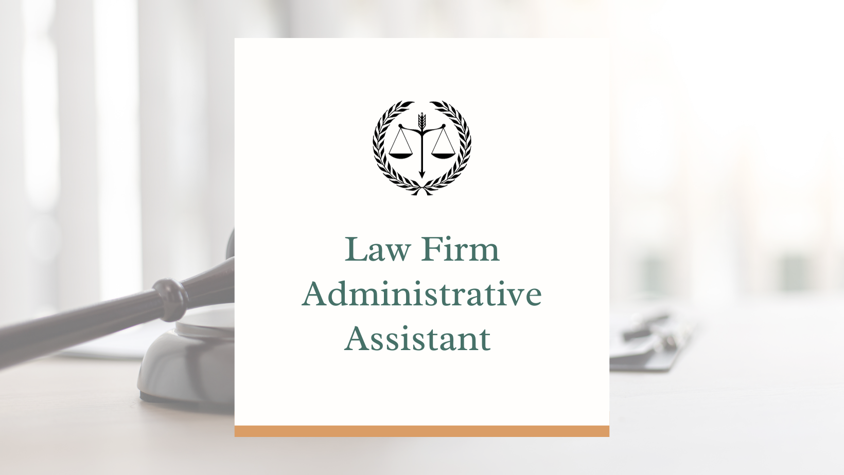 Law Firm Administrative Assistant (Job Description, Salary, Pay, and more)