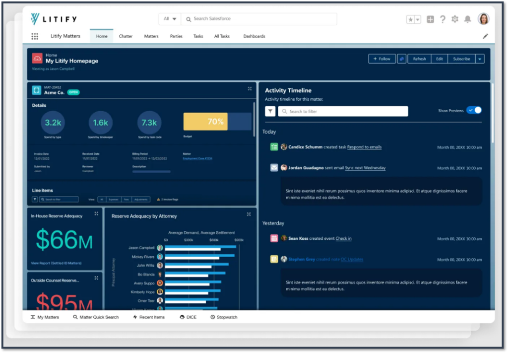 Litify Law Firm Accounting Software