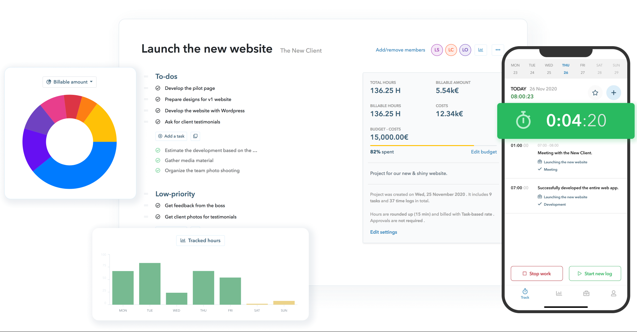 MyHours timesheet software for accountants