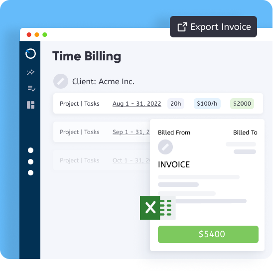 Transparent invoices and presentations